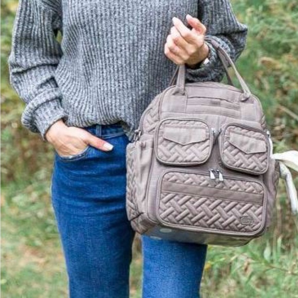 LUG GRAY  Mini Puddle Jumper Crossbody Tote Bag. - Picture 1 of 13